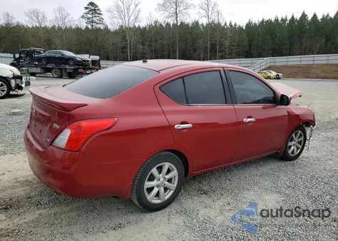 2014 Nissan Versa S z USA, uszkodzony, nr VIN 3N1CN7AP2EL843813